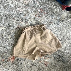 High waisted beige shorts from Shein.
